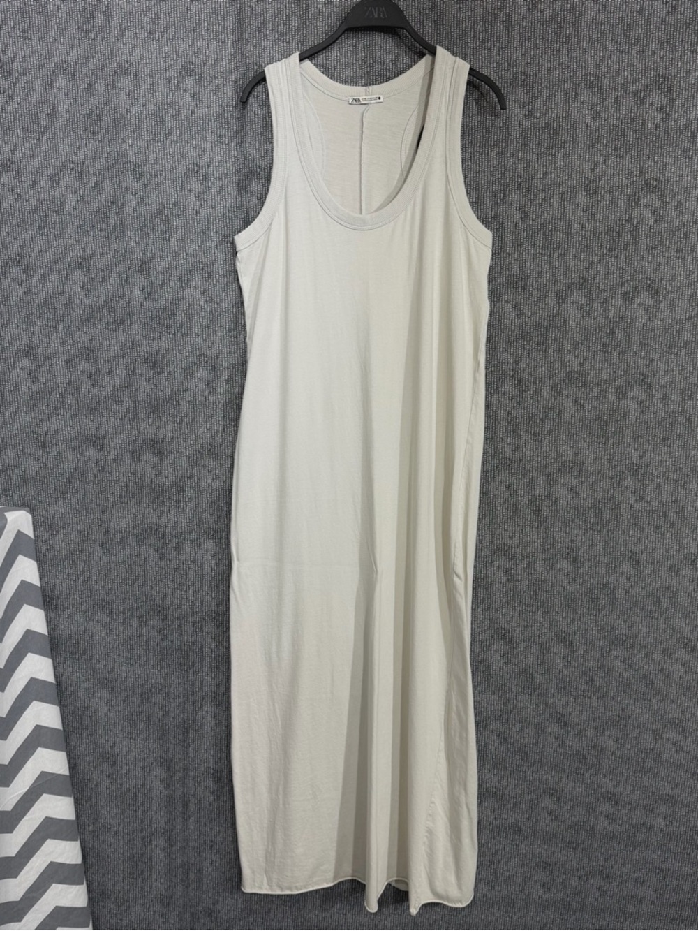Zara Cream Tank Maxi Dress